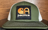 Canvas Trucker Snapback With Embroidered Hart Patch  - Sale