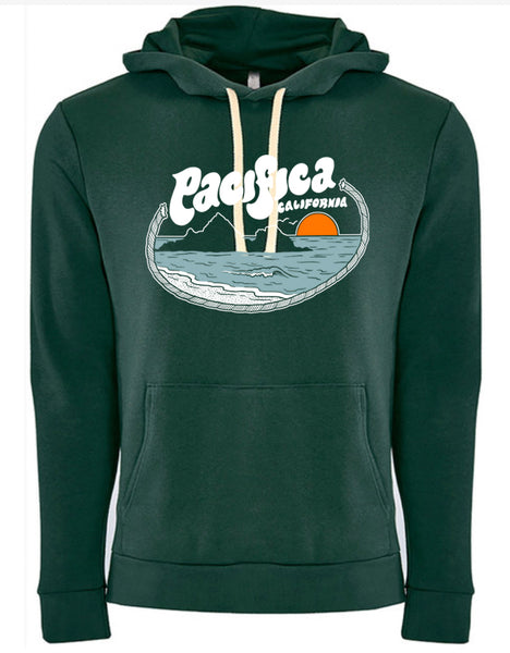 Horizon Unisex Hoodie - Forest Green